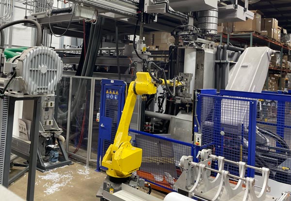 robotic arm in factory